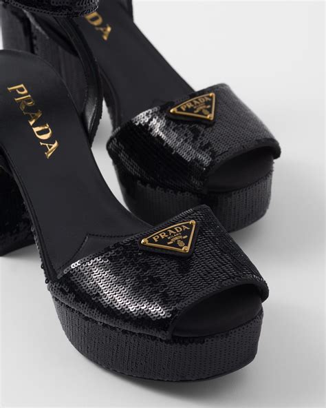 prada sequin sandals